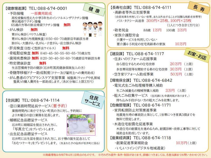 石井町得々情報（令和７年度版）裏